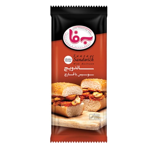 ساندویچ سوسیس بندری با قارچ